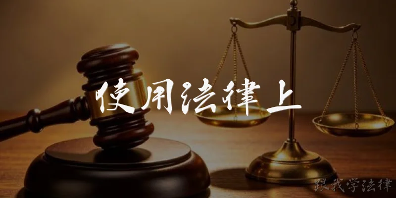 使用法律上