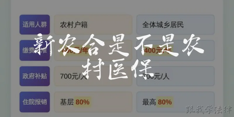 新农合是不是农村医保